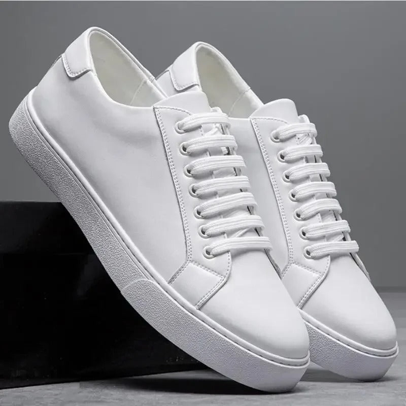 Edward | Formal Leather Men's Trainers with Lace-Up Design