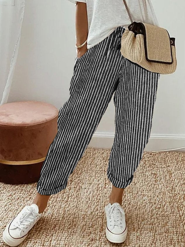 Grace | Women’s Relaxed Casual Trousers with Drawstring Waist