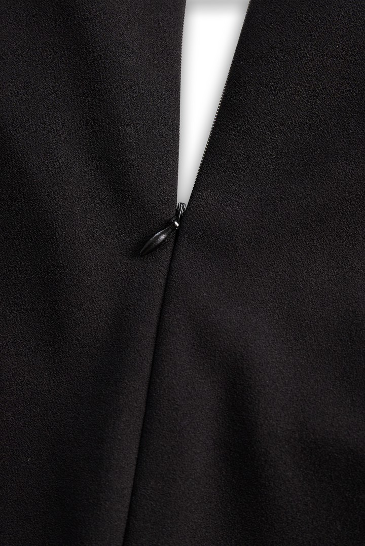 Phoebe | Women’s Elegant Midi Graduation Dress with Mandarin Collar