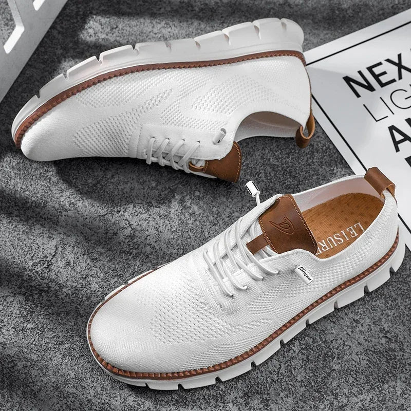 Cormac | Men’s Summer Breathable Knit Trainers with Chunky Sole