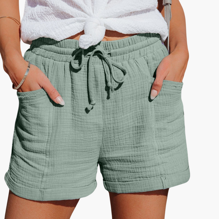 Women’s Summer Shorts with Relaxed Fit and Side Pockets