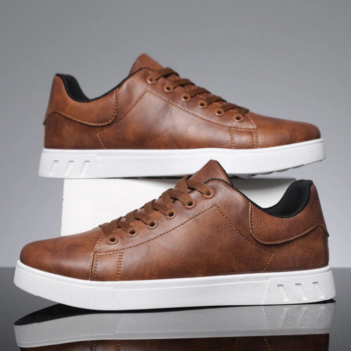 Euan | Men’s Classic Trainers with White Sole