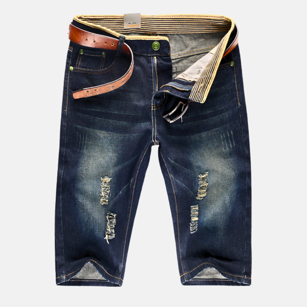 Alexander | Men’s Streetwear Denim Shorts with Distressed Rips