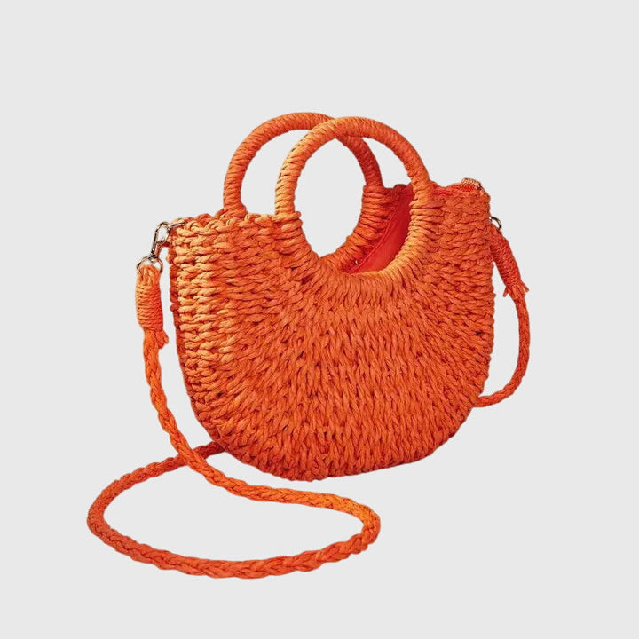 Clara | Women’s Summer Beach Hand Bag with Round Handles