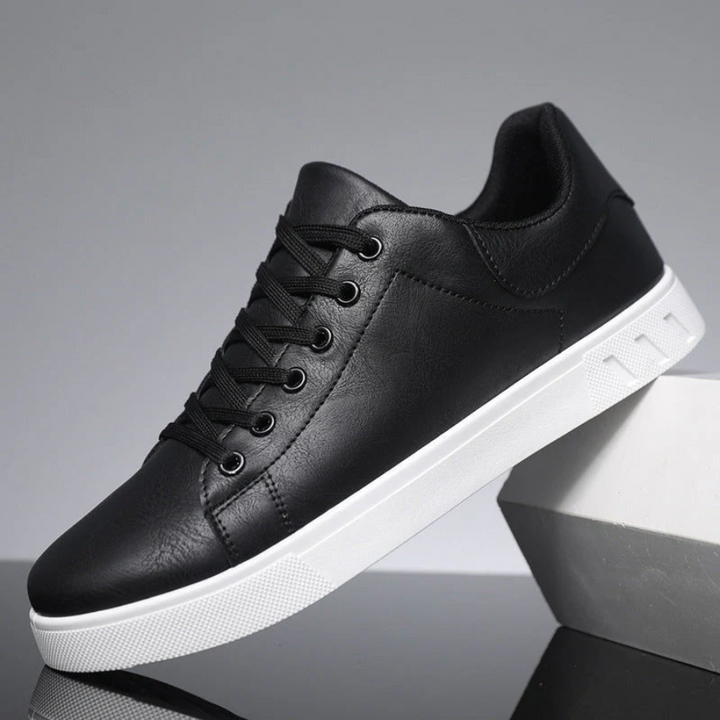 Euan | Men’s Classic Trainers with White Sole