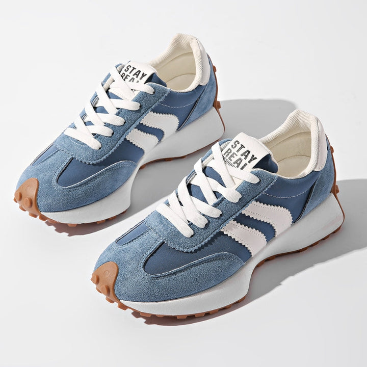 Grace | Casual Retro Women's Trainers with Suede Panels