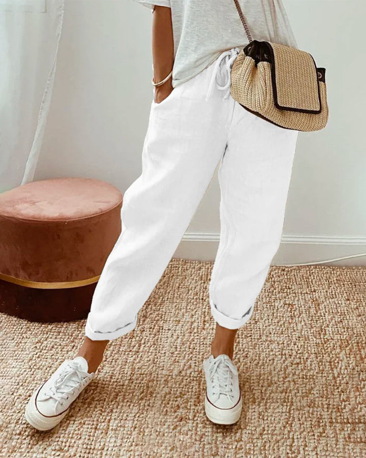 Grace | Women’s Relaxed Casual Trousers with Drawstring Waist