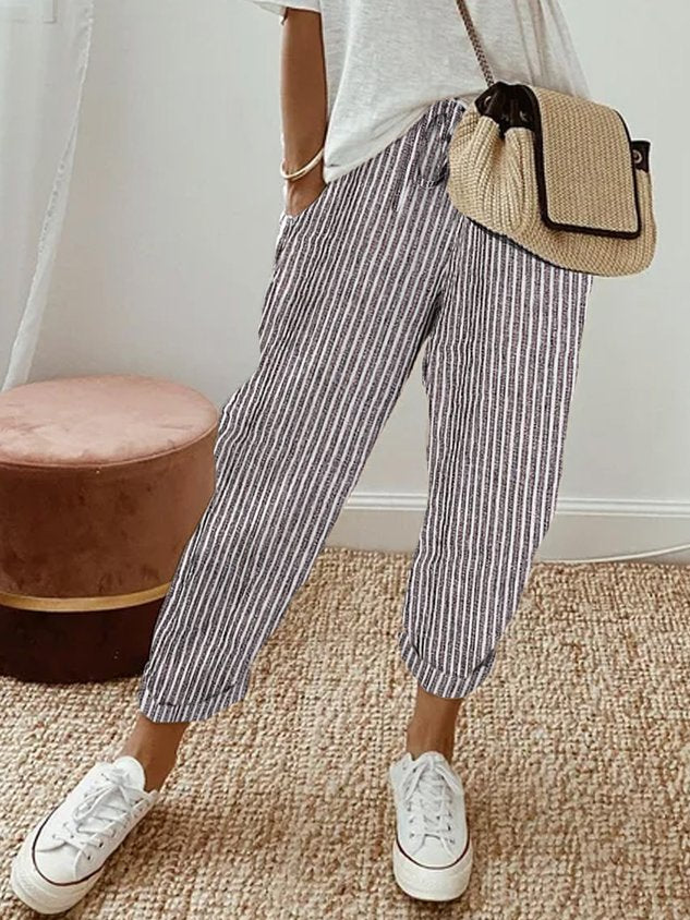 Grace | Women’s Relaxed Casual Trousers with Drawstring Waist