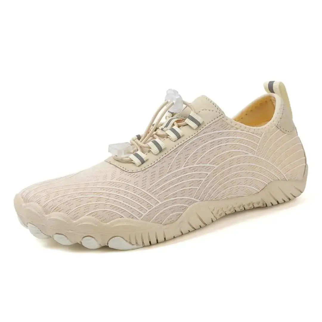 Everyday Wear Lace-Up Barefoot Shoes with Heel Pull Tab