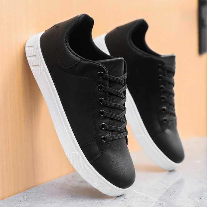Euan | Men’s Classic Trainers with White Sole