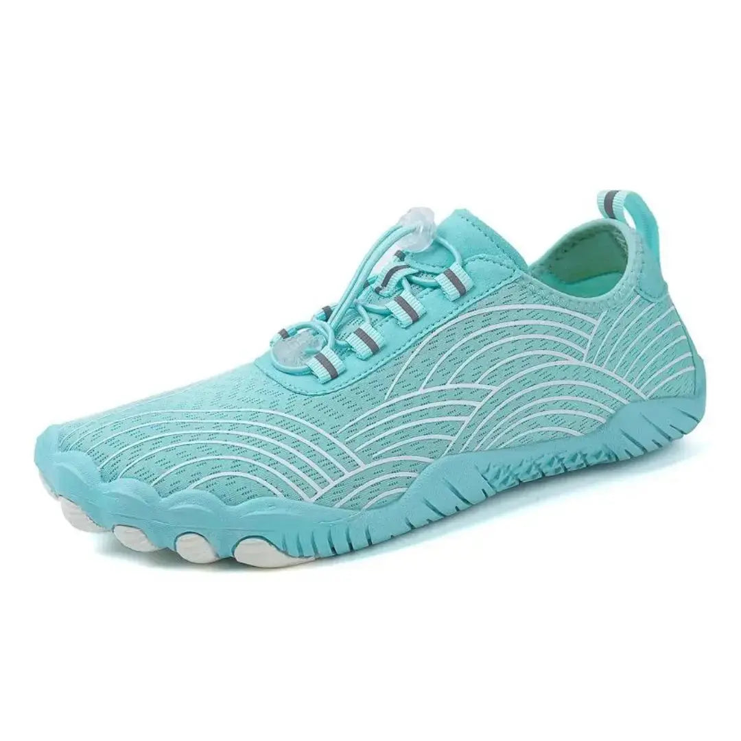 Everyday Wear Lace-Up Barefoot Shoes with Heel Pull Tab