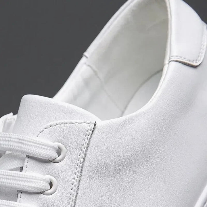 Edward | Formal Leather Men's Trainers with Lace-Up Design