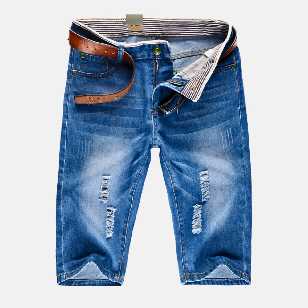 Alexander | Men’s Streetwear Denim Shorts with Distressed Rips