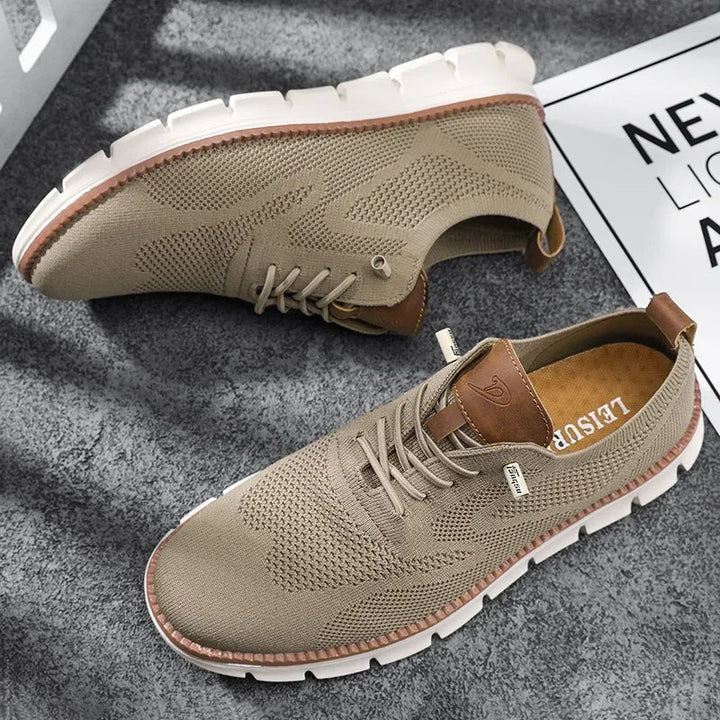 Cormac | Men’s Summer Breathable Knit Trainers with Chunky Sole