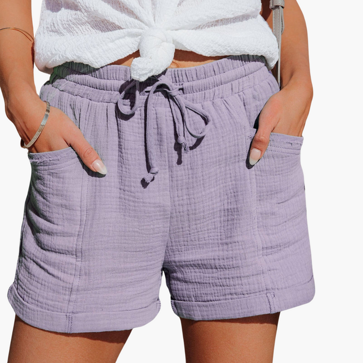 Women’s Summer Shorts with Relaxed Fit and Side Pockets