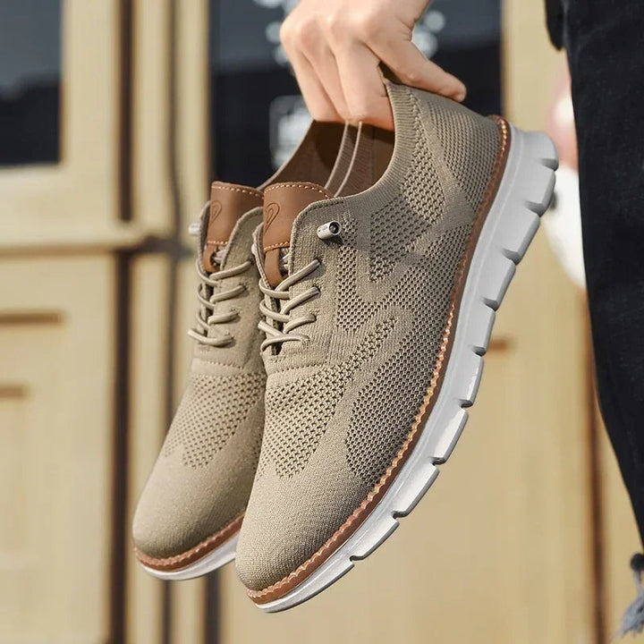 Cormac | Men’s Summer Breathable Knit Trainers with Chunky Sole