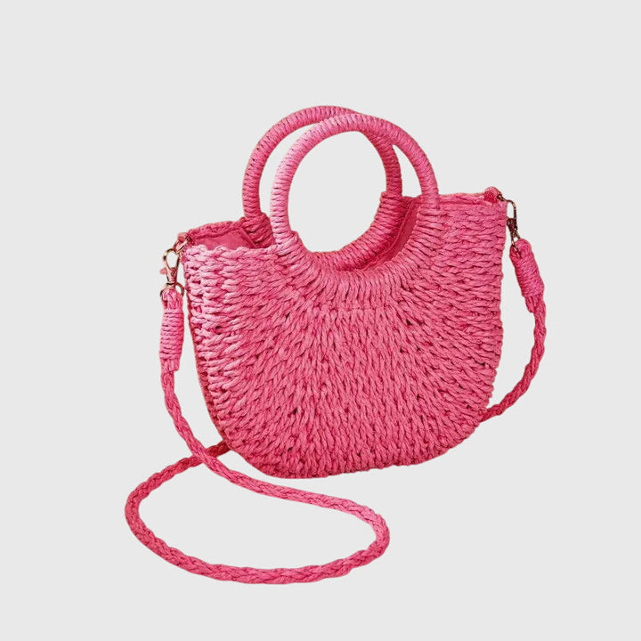 Clara | Women’s Summer Beach Hand Bag with Round Handles
