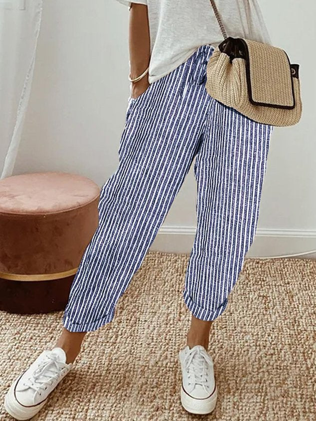 Grace | Women’s Relaxed Casual Trousers with Drawstring Waist