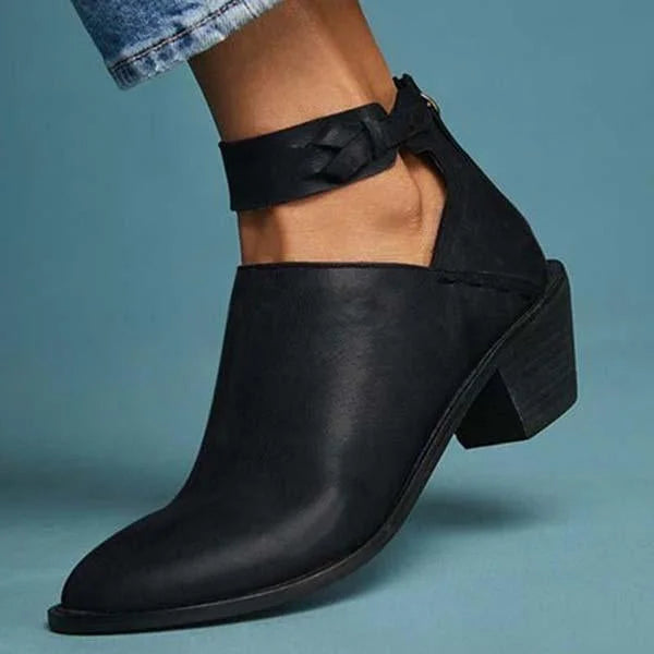 Isabella | Women’s Trendy Ankle Boots with Block Heel