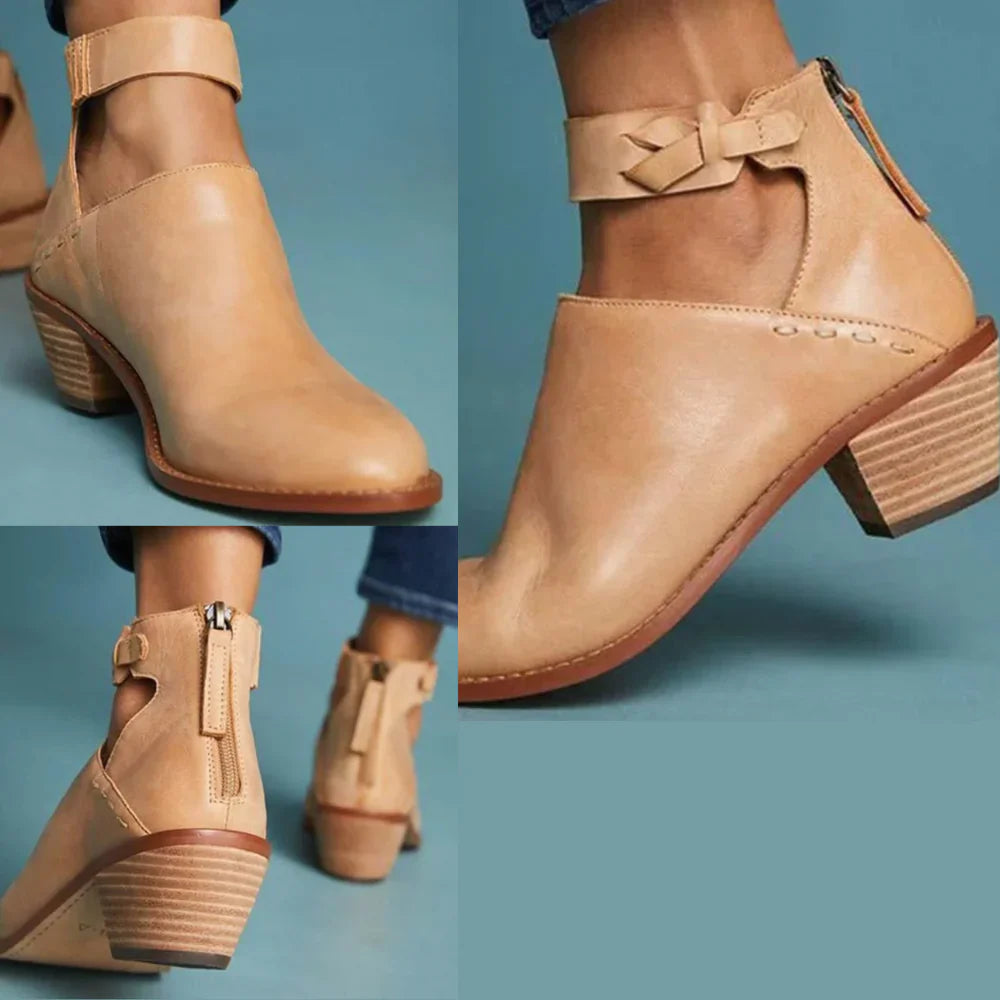 Isabella | Women’s Trendy Ankle Boots with Block Heel