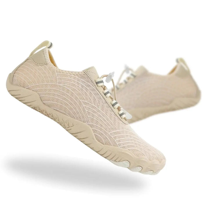 Everyday Wear Lace-Up Barefoot Shoes with Heel Pull Tab