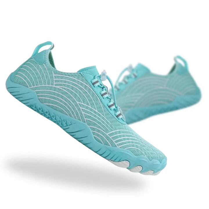 Everyday Wear Lace-Up Barefoot Shoes with Heel Pull Tab