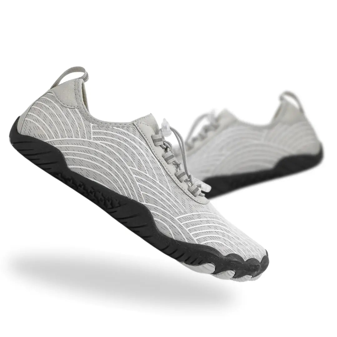 Everyday Wear Lace-Up Barefoot Shoes with Heel Pull Tab