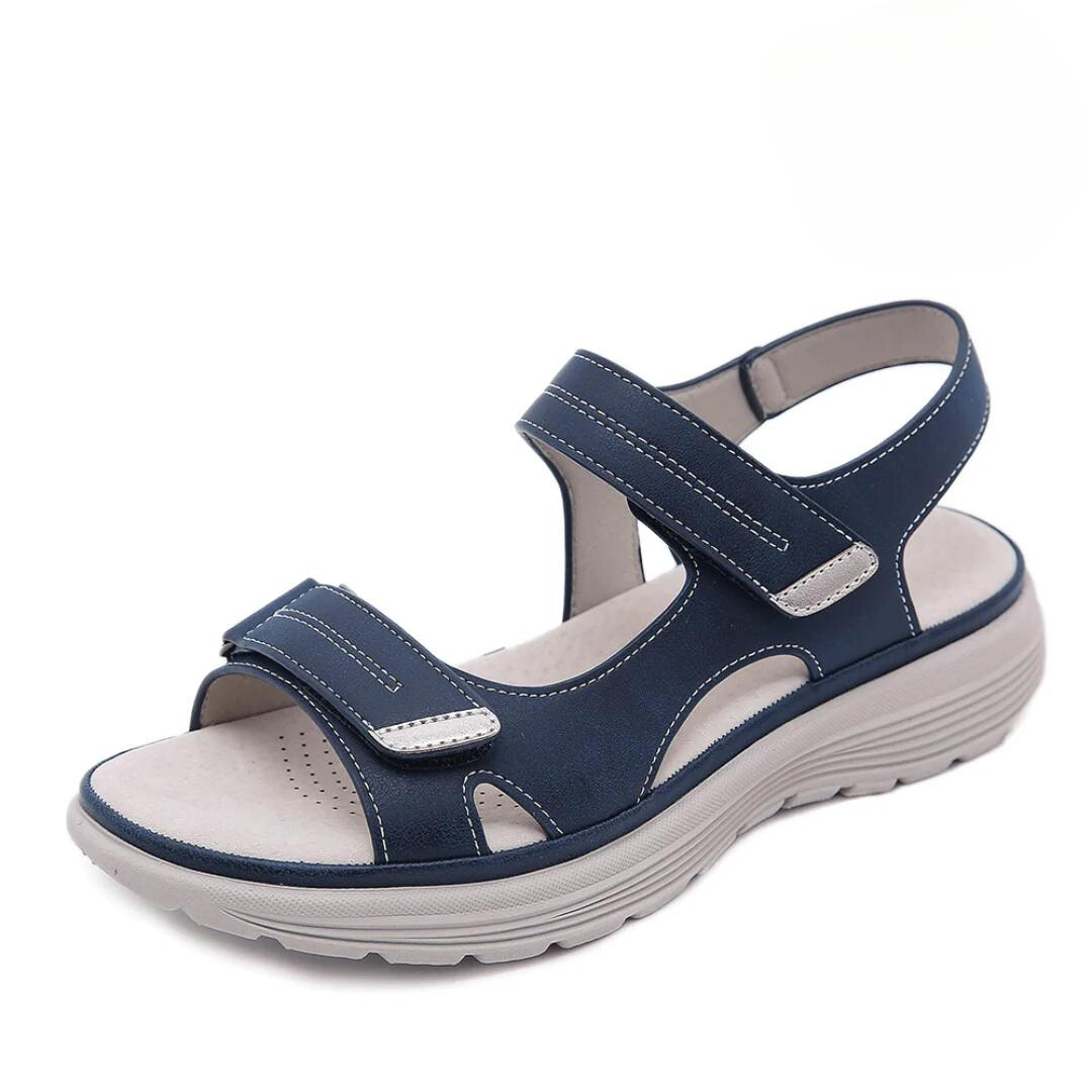 Women’s Black Sport Sandals – Adjustable Strap Comfort Walking Sandals for Summer Casual Vacation