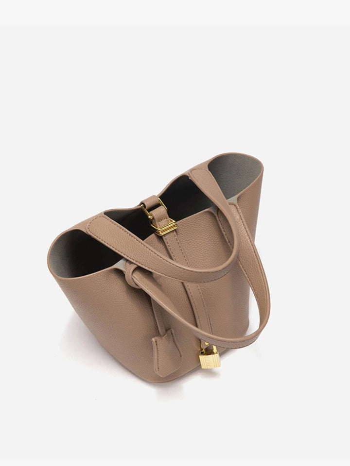 Luxe Leather Bucket Bag