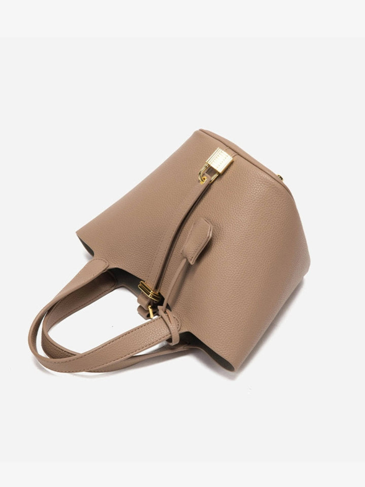 Luxe Leather Bucket Bag