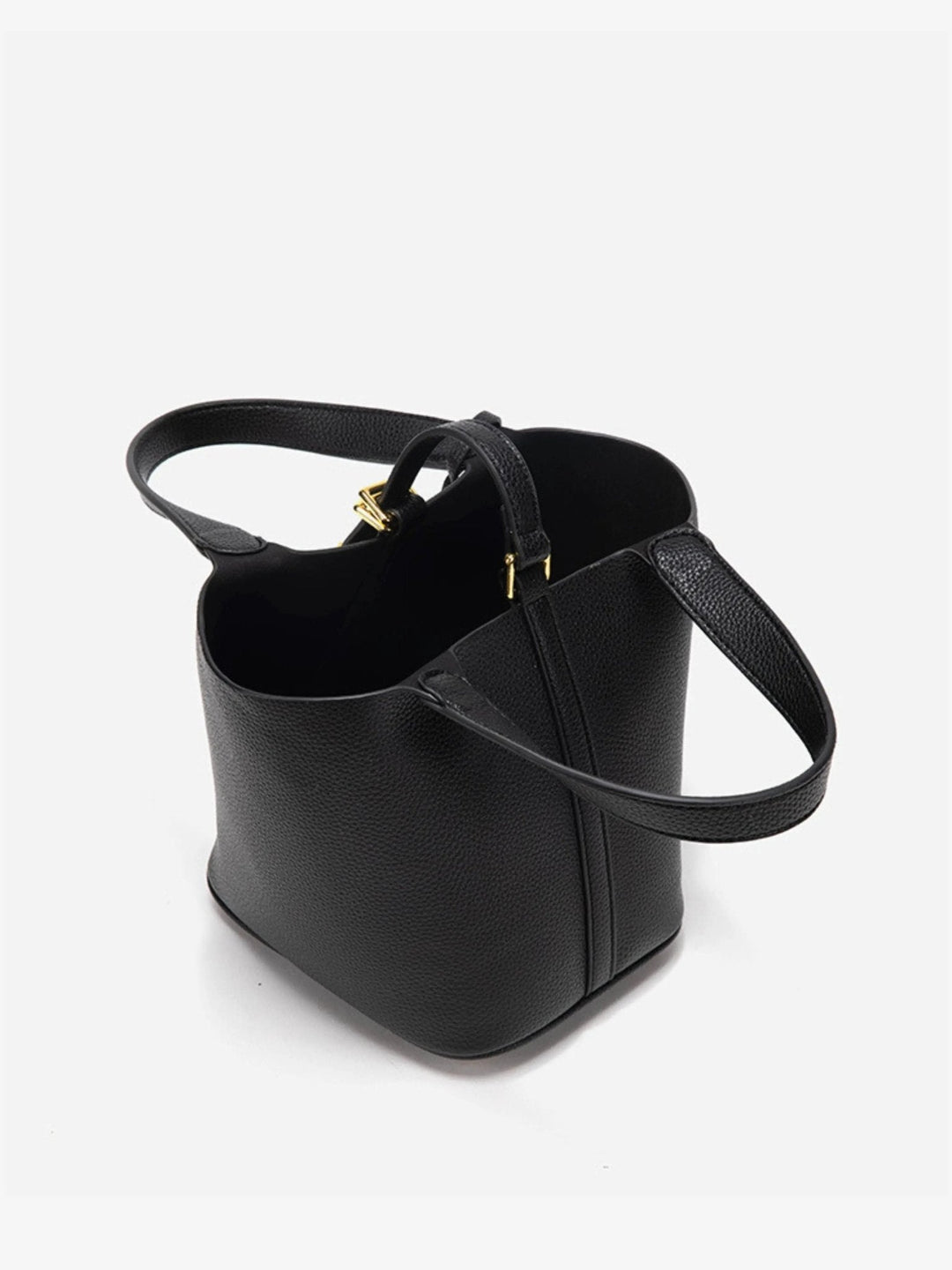 Luxe Leather Bucket Bag
