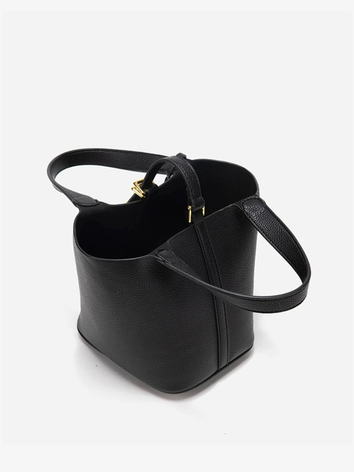 Luxe Leather Bucket Bag