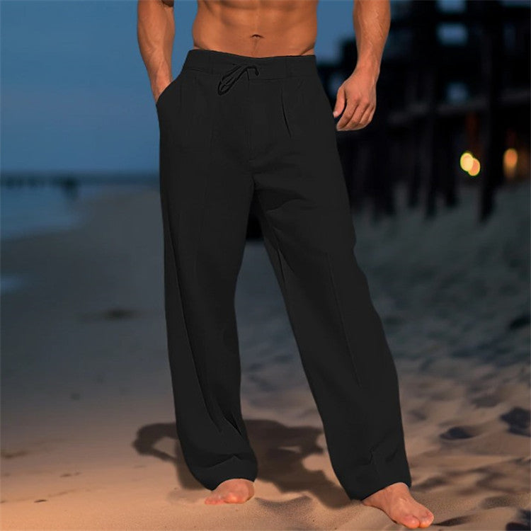 Oliver | Men’s Relaxed Summer Trousers with Drawstring Waist