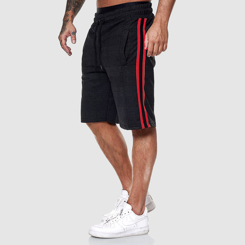 Christopher | Men’s Casual Plaid Shorts with Drawstring Waist