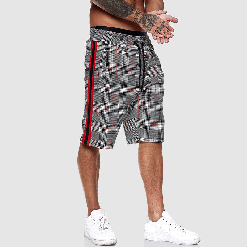 Christopher | Men’s Casual Plaid Shorts with Drawstring Waist
