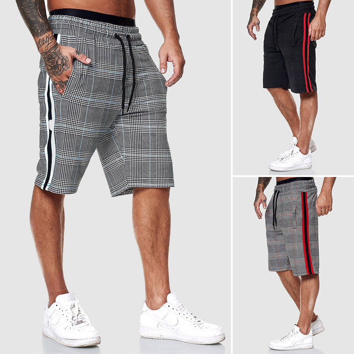 Christopher | Men’s Casual Plaid Shorts with Drawstring Waist