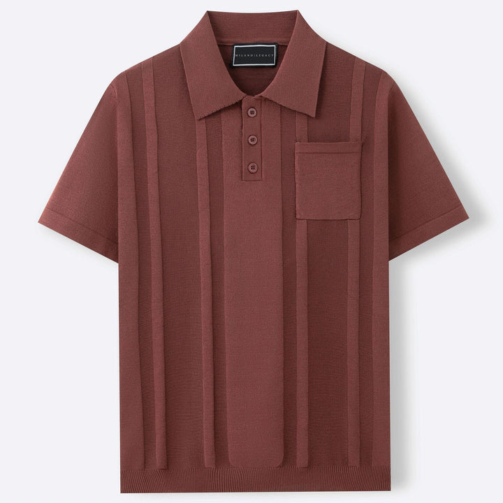 Finley | Men's Textured Polo Shirt with Chest Pocket