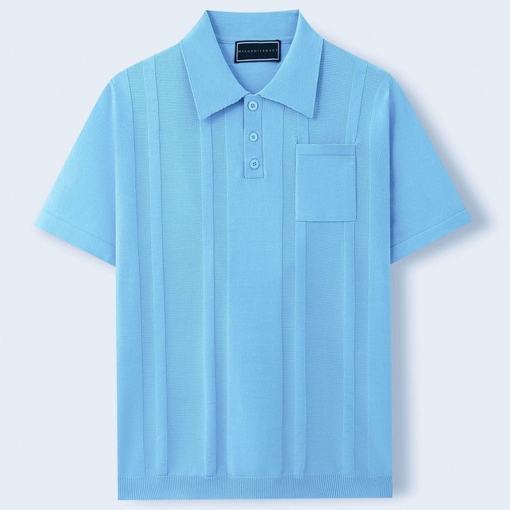 Finley | Men's Textured Polo Shirt with Chest Pocket