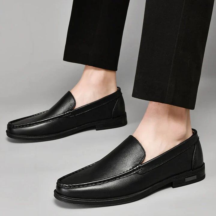 Sebastian | Men’s Classic Leather Loafers with Moc Toe