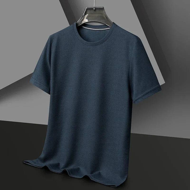 Alasdair | Men’s Modern Waffle T-shirt with Crew Neck