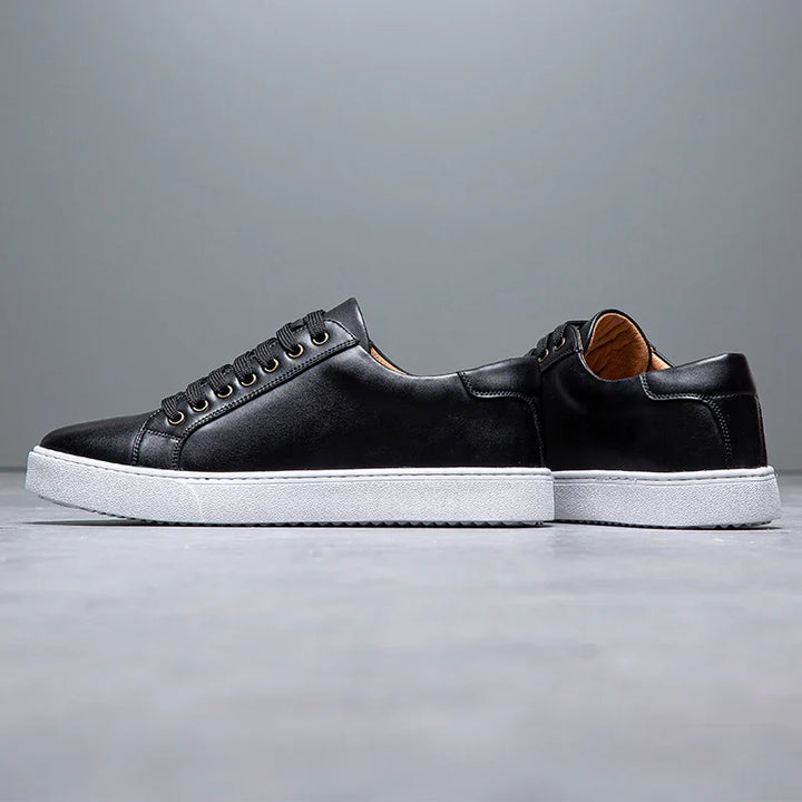 Edward | Formal Leather Men's Trainers with Lace-Up Design