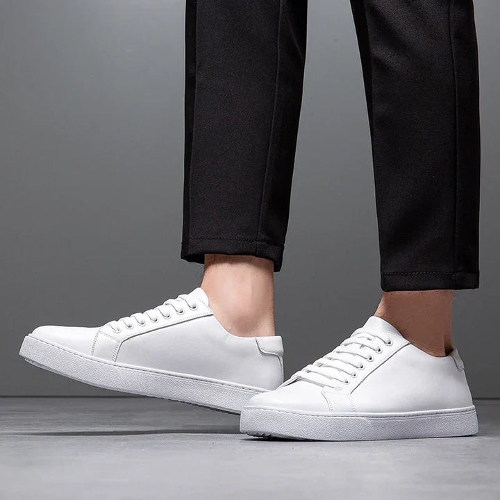 Edward | Formal Leather Men's Trainers with Lace-Up Design
