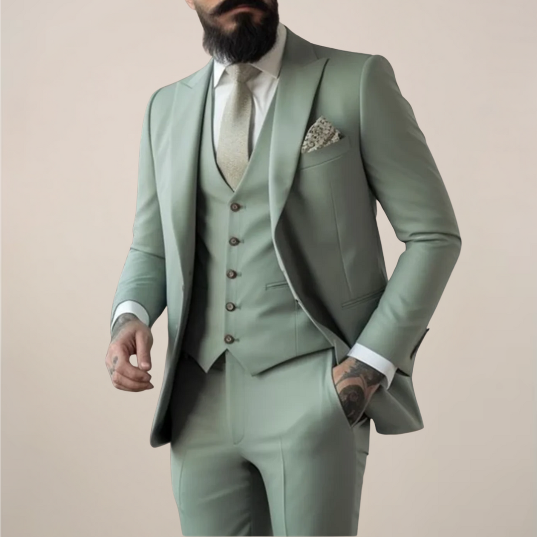 Paul | Men’s Suit Three Piece Formal Set with Blazer and Waistcoat