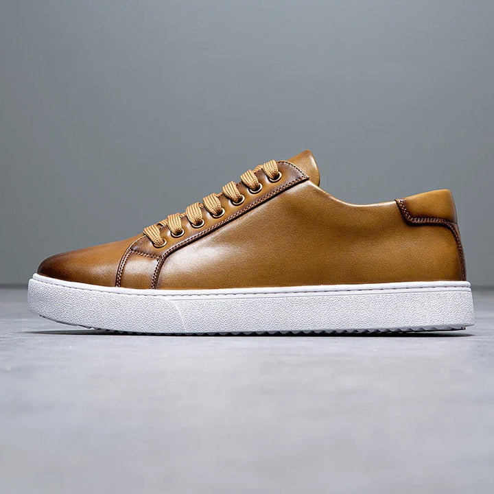Edward | Formal Leather Men's Trainers with Lace-Up Design