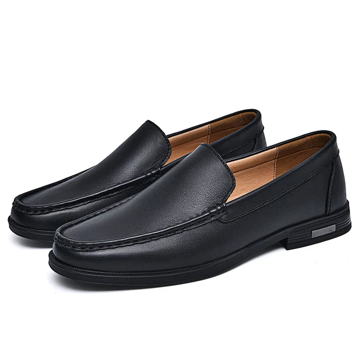 Sebastian | Men’s Classic Leather Loafers with Moc Toe