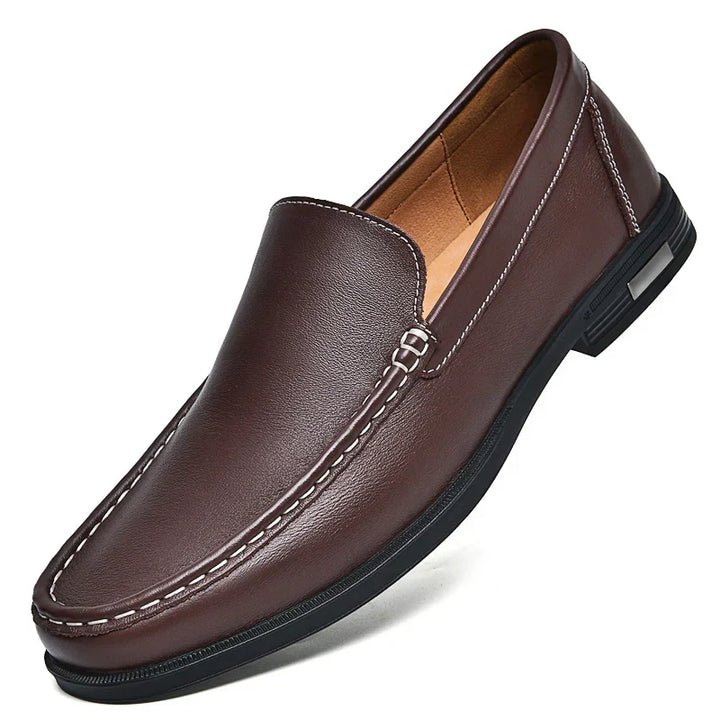 Sebastian | Men’s Classic Leather Loafers with Moc Toe