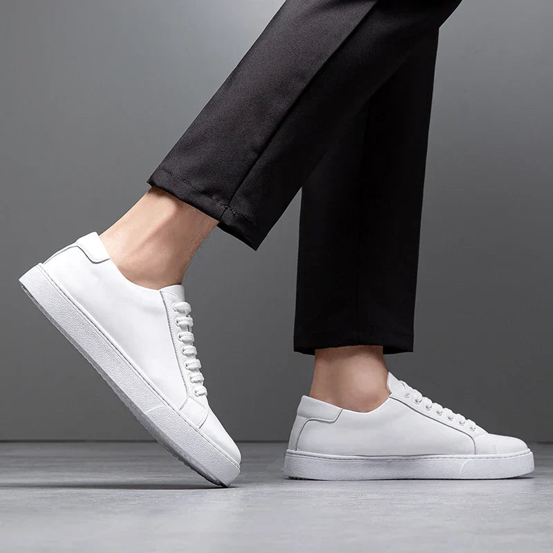 Edward | Formal Leather Men's Trainers with Lace-Up Design