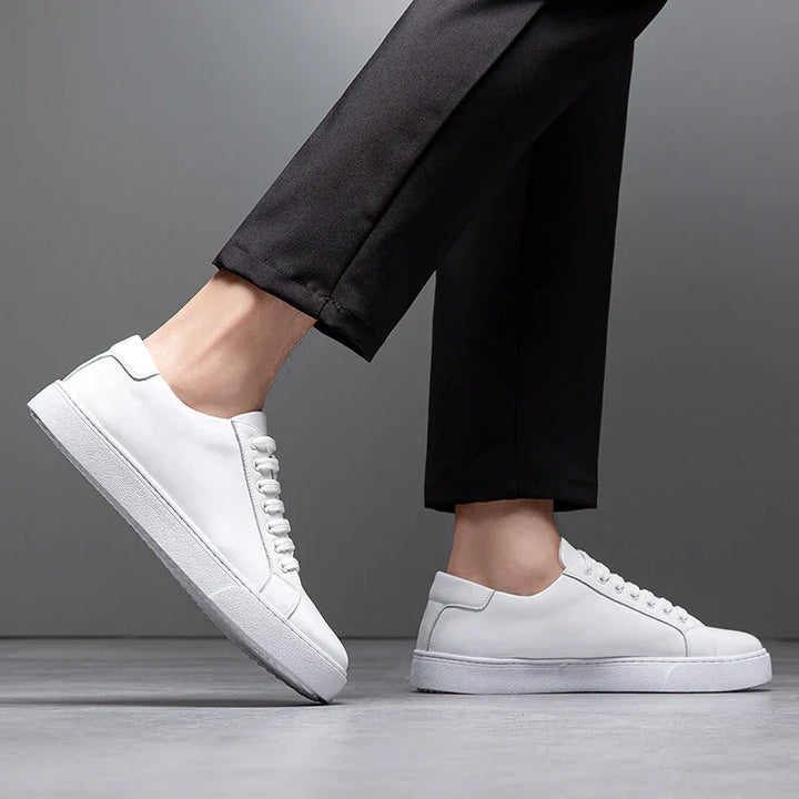 Edward | Formal Leather Men's Trainers with Lace-Up Design