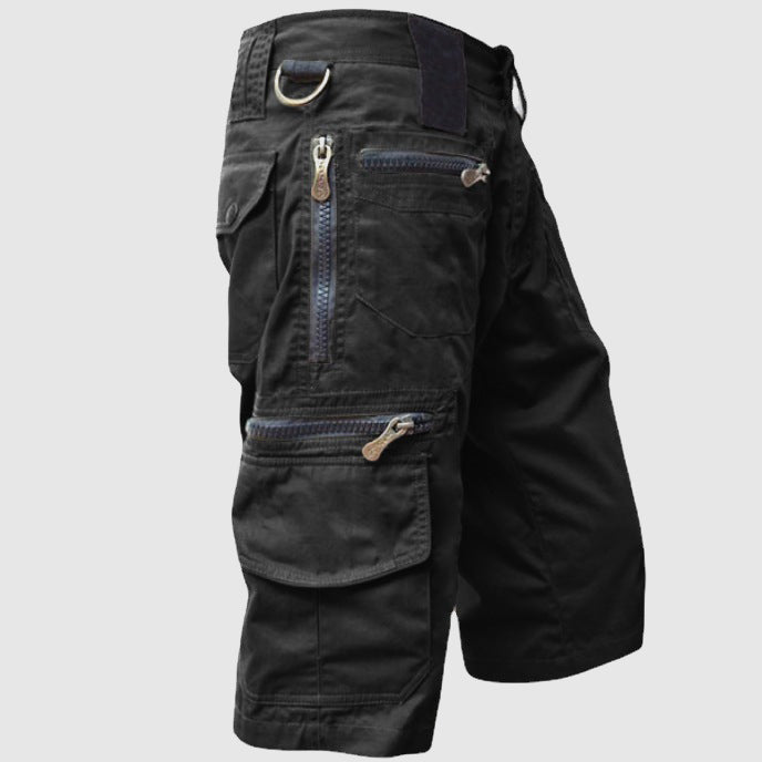 Joshua | Men's Utility Cargo Shorts with Multiple Zip Pockets