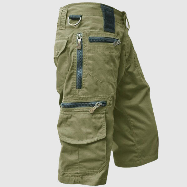 Joshua | Men's Utility Cargo Shorts with Multiple Zip Pockets